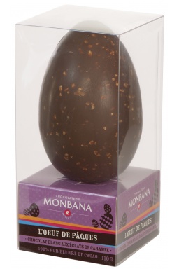 Oeuf en Chocolat au lait et éclats de Nougat 110g