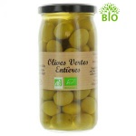 Olives vertes entières bio, 340g