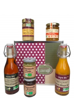 Coffret gourmand "Les Gourmandises de Camille Bio" Coffret gourmand "Les Gourmandises de Camille Bio"
