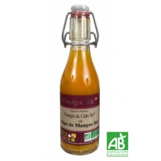 Vinaigre de cidre à la pulpe de mangue bio, 25cl