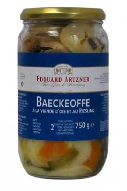Le Baeckeoffe à la viande d'Oie et au Riesling 750g Le Baeckeoffe à la viande d'Oie et au Riesling 750g